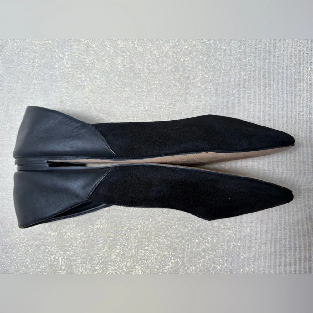botkier New York Flats-Size: 10-Color: Black-Front is Suede and Back is Leather - Picture 2 of 7